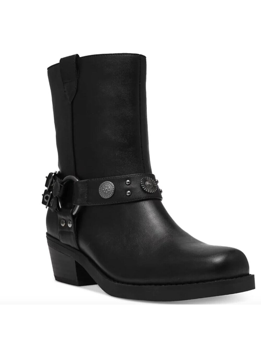 Wild Pair Sherri Harness Moto booties black - 6.5